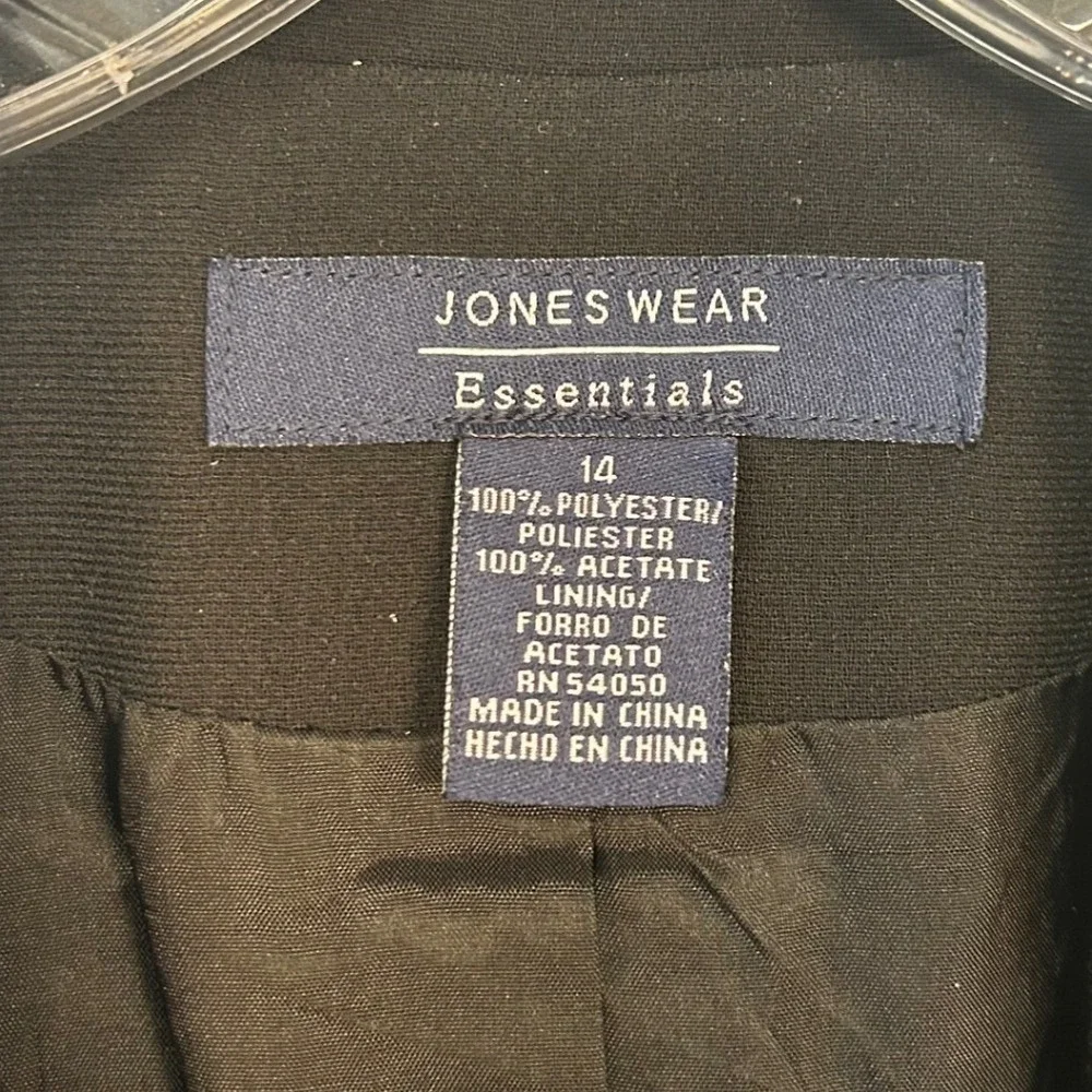 Jones Wear Essentials Mens Black Single Button Blazer Jacket 500004186/B 14